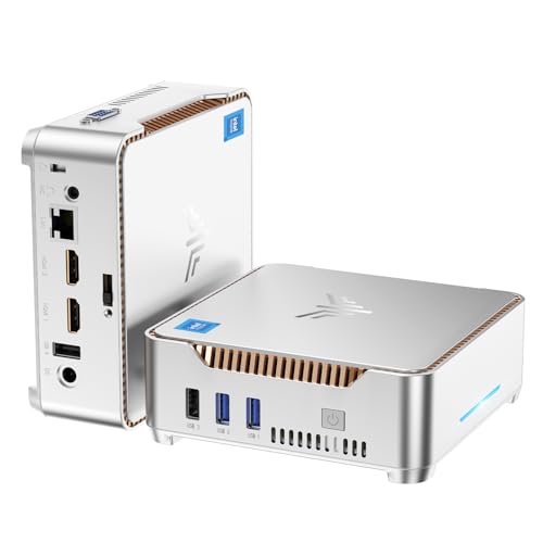 NiPoGi Mini PC N97 Ιntel Alder Lake(Beat N100/Ν95,hasta 3.6GHz),GK3PLUS Mini Ordenador 8GB DDR4/256GB M.2 SSD,Mini PC Sobremesa con 4K UHD Triple Display/BT4.2/WiFi/RJ45,Micro PC para Casa/Negociom