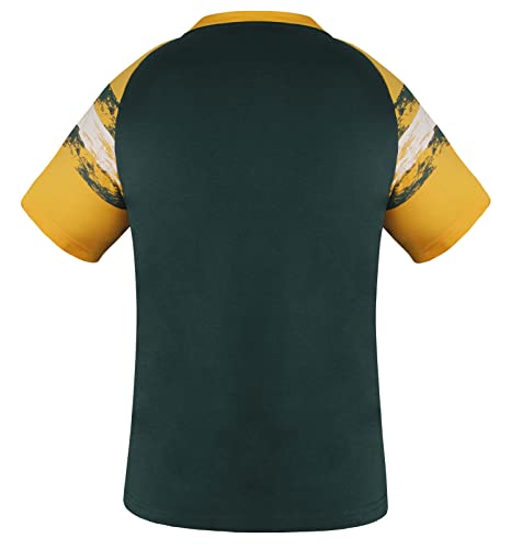 Womens Football Fans V Neck City Raglan T-Shirts4