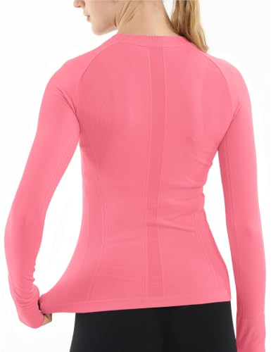 Image of MathCat Seamless Long Sleeve Workout Tops for Women