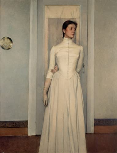 Poster Fernand Khnopff Marguerite Khnopff impression sur toile salon 60x90cm