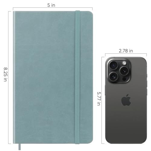 Carnet de notes ligné pour journal intime bleu clair