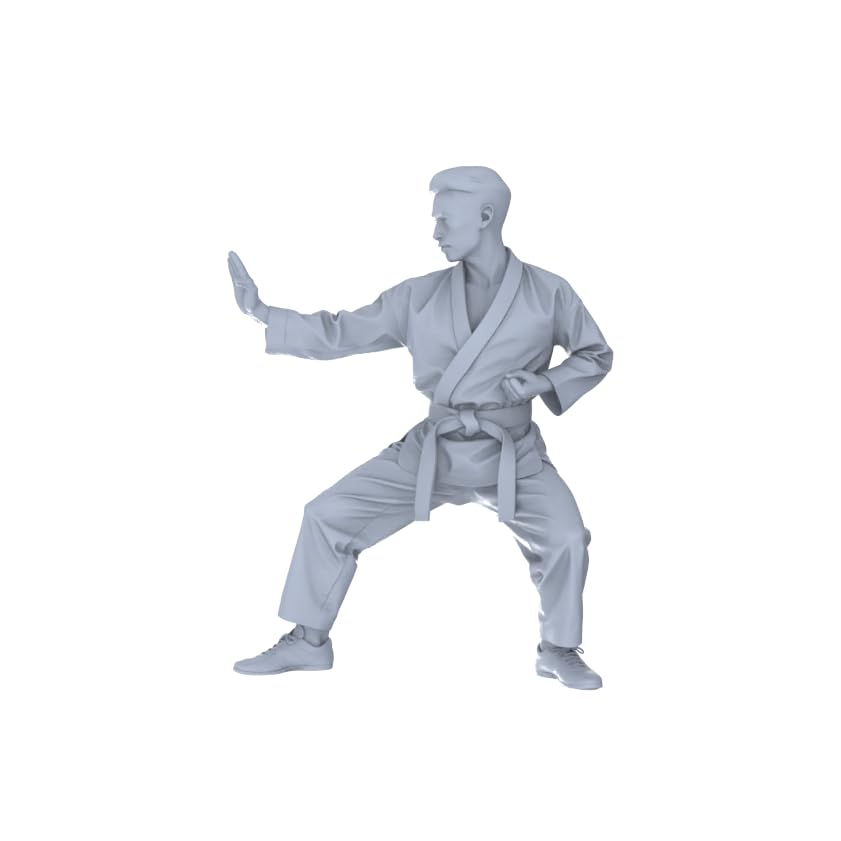 MRY-SFW LYTR87150 1/87 Karate Practitioners 4PCS Unpainted miniatura 4