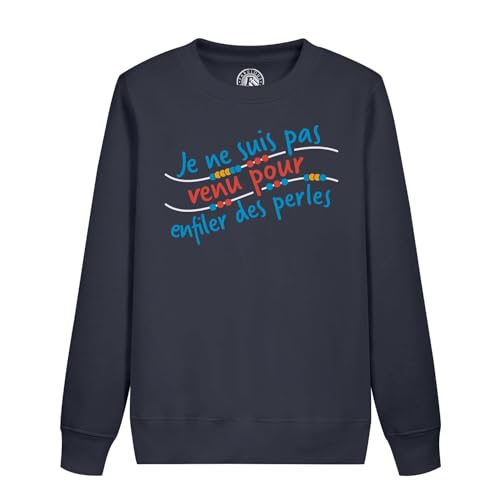 Sweat enfant pas venu pour enfiler des perles pull coton rigolo