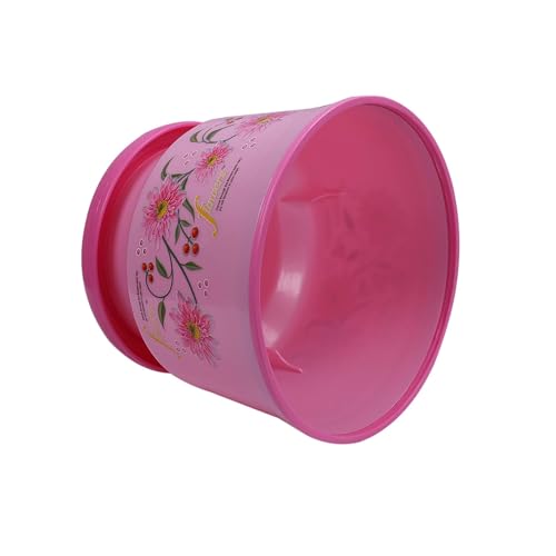 Kuber Industries Pack of 3 Bathroom Stool | Plastic Stool for Bathroom | Stool for Sitting | Anti -Slip with Strong Bearing | Patla for Toilet | Printed Design | Pink