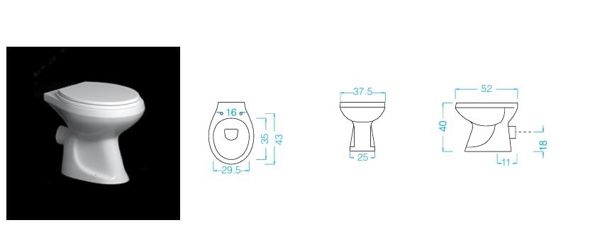 COPPIA SANITARI WC E BIDET serie TRIS GRAVENA