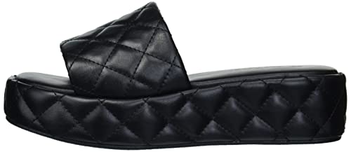 The Drop Women's Terrence Quilted Platform Slide Mule, Black, 8.5 #TOP7