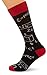Socksmith Men's Math Genius Trouser Sock, Black, Size - Large