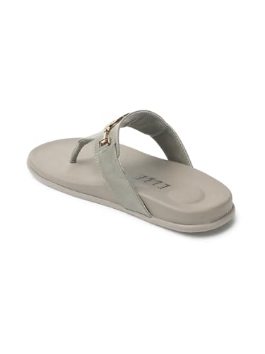 Image of ELLE Women's Flats Thong-Strap Sandals with Equestrian-Style Buckle