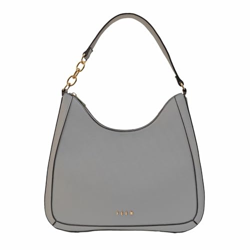 FEEN Bolsa Tiracolo, Celine 122, Couro PU, Alça Ajustável (Azul)