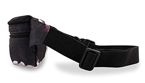 Image of 521s Small Fanny Pack Fashion Waist Bag Cute for Women, Floral, Black