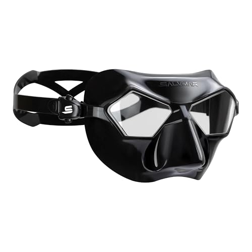 SALVIMAR Incredibile, Maschera Unisex Adulto, Black/Clear, Unica
