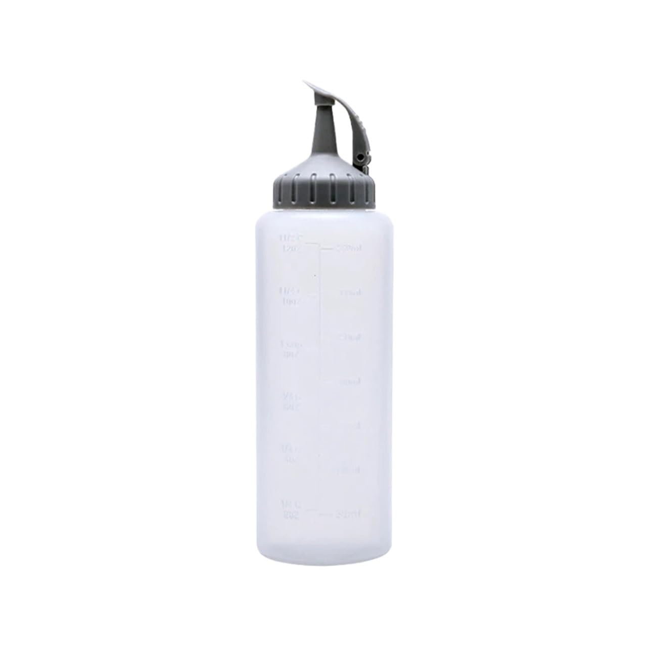 ZNJAMN 10pcs 175ML/350ML Large Squeeze Condiment Bottles With Nozzles Ketchup BBQ Sauces Olive Oil Bottle Dispenser Sauce for Seasoning(Lid Gray,175ml)