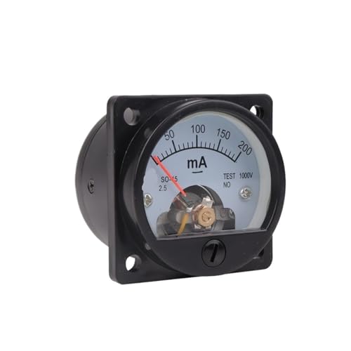 Ampèremètre analogique DC boîtier compact 37x37mm avec aiguille 10mA