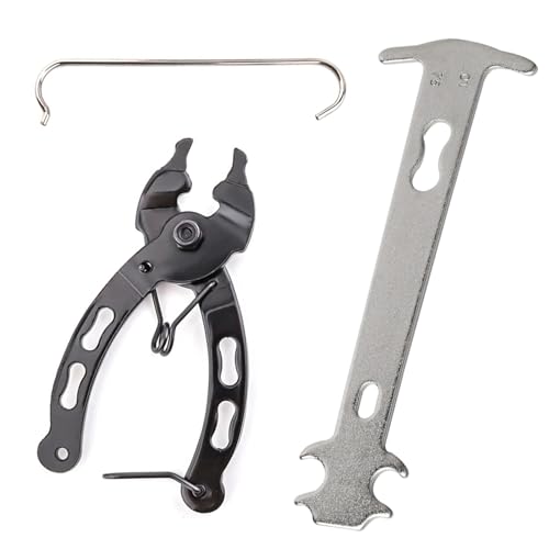 Vueinrg Juego de 3 Alicates de Eslabones de Cadena con Medidor Cadena Bicicleta Indicador para Desgaste De Cadenas Llave Cadena Bicicleta Herramientas Bicicleta Alicates Cortar Cadena MTB