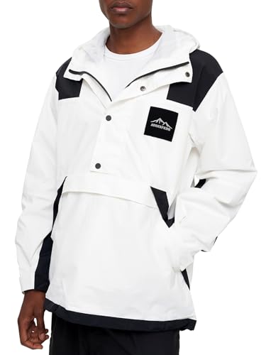 Image of Mens Hiking Outdoor Recreation Softshell Jackets Waterproof Outdoor Lightweight Jacket Rain Hood Windbreakers Raincoats (US, Alpha, X-Large, Regular, Regular, White)