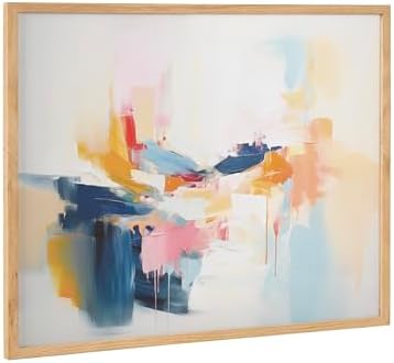 Kate and Laurel Elegant Coastal Beach Abstract Framed Wall Art by...