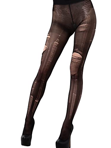 8 Pairs Ripped Tights Disposable Ripped Stocking Halloween Women Tight Pantyhose