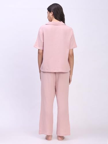 Image of B STORIES Women's Cotton Pyjama Set | Comfort and Relexed Nightsuit for Ladies