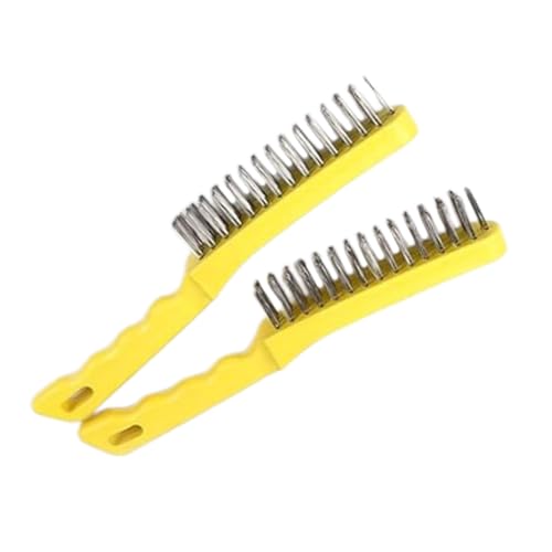 Stainless Steel Wire Brushes 10Inch Industrial Strengthen Hand Tool Hangable for Kitchen Stove Surfaces