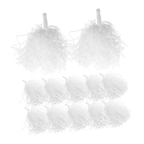 Happyyami 12Pcs Cheerleading Pom Poms Durable Cheer Props for Dance Performances Cheerleading Supplies for Team Spirit and Group Events