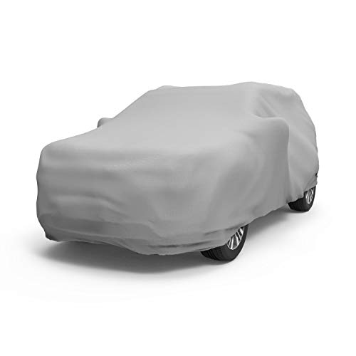 Image of Budge StormBlock Plus SUV Cover, 100% Waterproof, Ultimate Outdoor Protection, Dustproof, UV Treated SUV Cover Fits SUVs up to 186 inch, Gray, Size 1: Fits SUVs up to 186 inch (RNWCUF1)