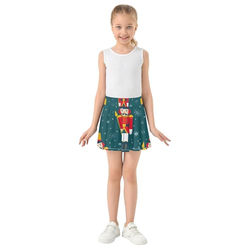 Tennis Skirts Toddler Christmas Nutcracker Navy Girls' Shorts Athletic Skorts Dance Teen Cheer 4t3