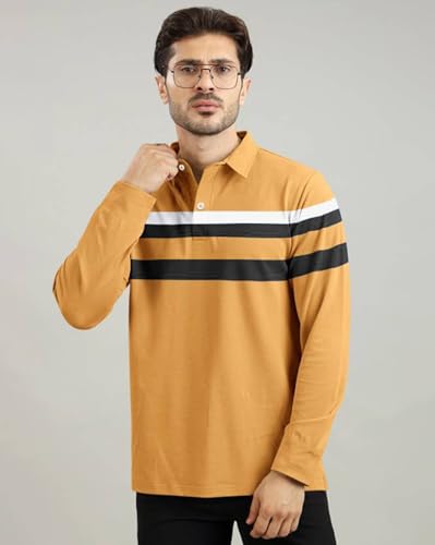 Image of AUSK Men Polo T-Shirt || Full Sleeves Polo T Shirts for Men || Mens T-Shirts