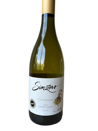 SINZERO - Chardonnay Non-Alcoholic White Wine - 750 ml (25.4 fl oz) - Low calories 20 cal/100 ml - Vegan friendly - Fruity flavor with balanced acidity