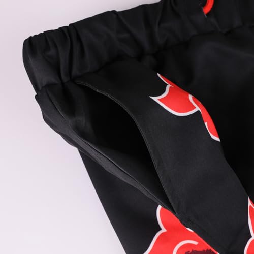 Rulercosplay Anime Double Layer Active Shorts with Phone Pocket Digital Printing 5'' Inseam Funny Board Shorts for Men, Boys4