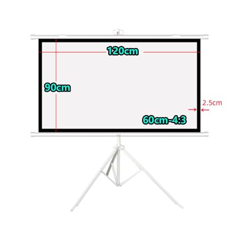 Pantalla portátil de proyector de 60 pulgadas 4:3 miniatura 7