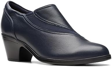 Clarks Women's Emily 2 Dove Pump, Navy Leather, 8 | Image 3