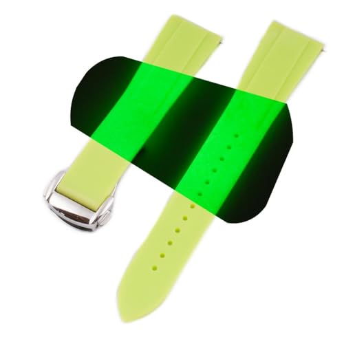 Image of StrapHabit Quick Release Deployant Rubber Watch Strap For Large and Small Wrists - Women and Men - Band FKM Deployment 19mm, 20mm, 21mm, 22mm