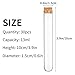 DEPEPE 30pcs 13ml Glass Test Tubes with Cork Stoppers, 15x100mm Small Clear Glass Test Tubes for Scientific Experiments, Plant Propagation and Holiday Gifts