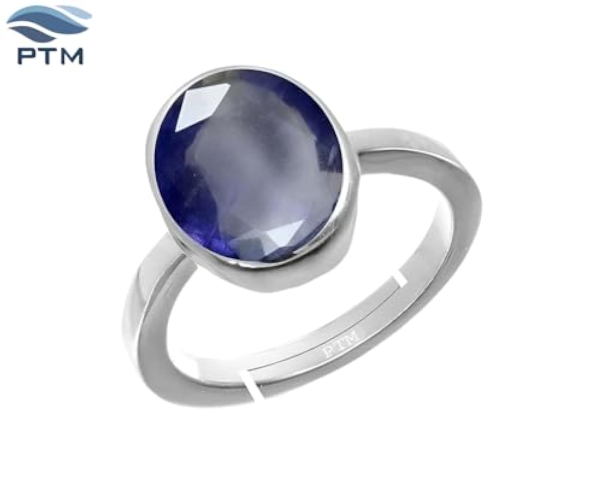 Women's Iolite Adjustable Ring, Certified Natural Gemstone