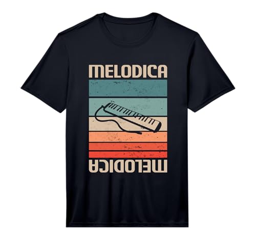 Mens Retro Vintage Classic Melodica Player Instrument Performance T-Shirt