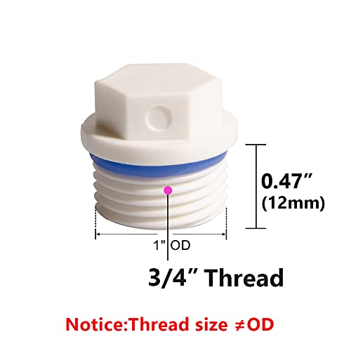 Snapklik.com : Feelers 3/4 PT Outer Hex Male Threaded PPR Pipe Plug End ...