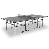 JOOLA Tischtennisplatte Nova 100A – Outdoor Tischtennisplatte wetterfest klappbar mit Netz & Höhenverstellung