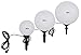 Produktbild Trango 3er Set IP44 Gartenkugel 20/30/40cm Ø inkl. 5 Meter Zuleitung 5m Outdoorkabel TG23400 I Kugelleuchte I Gartenlampe I Außenleuchte Außenlampe