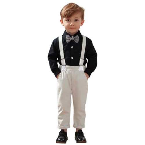 Camiseta de manga larga para niños pequeños con pantalones flexibles que facilitan el juego