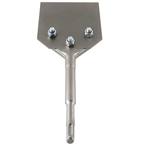 Firecore Sds Plus Floor Scraper, 4 Inch Wide Tile Thinset Scaling Chisel, 4" X 10" Thinset Scraper Adhesives Remover Wall Scraper Works With Sds Plus Rotary Hammer #TOP3