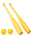 Xmortar 2 Torpedo Plastic Baseball Bat Set for Backyard Game, 32 in