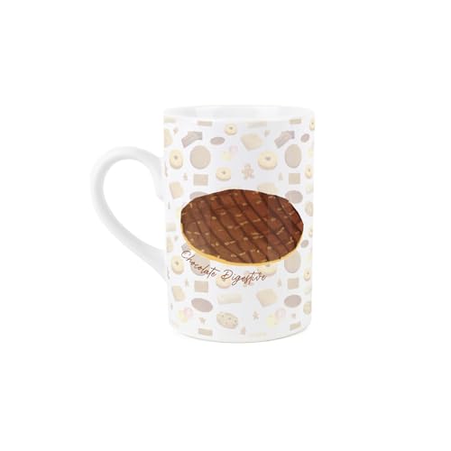 Purely Home Chocolate Digestive Ceramic Mug - Novelty British Biscuits/Cookie Print - Tea Coffee Gift/Present Mug - Image 2