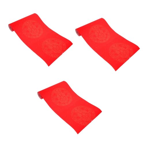 Papier Xuan rouge épais de qualité supérieure avec motif doré raffiné pour duilian