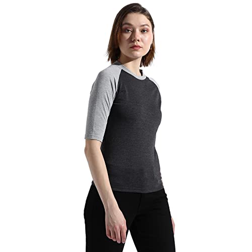 Image of PINACOLADA Grey Quarter Sleeves T-Shirts one Two Three