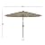 Pure Garden Patio Umbrella with Lights - 10 ft Outdoor Sun Shade Canopy with 32 Solar LEDs - UV 30+ Protection LED Umbrella (Sand)