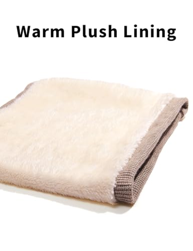 Beesgarden Winter Halsschlauch Schlauchschal Herren Damen für Outdoor Wintersportaktivitäten Skifahren Spaziergänge Fahren Radfahren, Schal Halswärmer Halstuch Gesichtsschal, 1 Grußkarte - Kaki