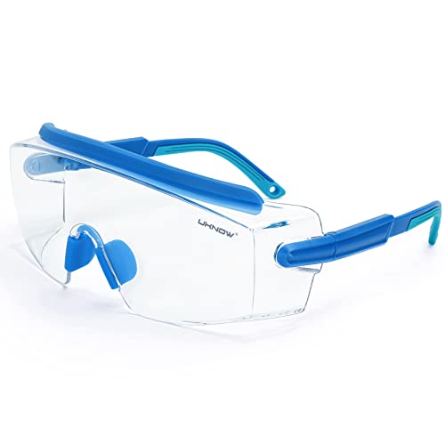 Lunettes de protection anti-buée UKNOW à verres transparents pour chantiers et ateliers