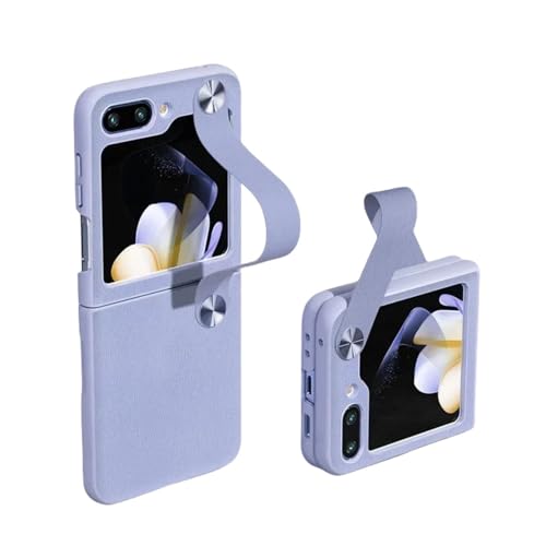 Coque Galaxy Z Flip 3 violette idéale pour le quotidien avec sa dragonne
