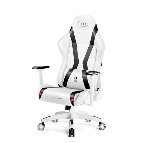X-Horn 2.0 Sedia da Gaming Gamer Poltrona da Ufficio Scrivania Girevole Braccioli 3D Design Ergonomico Supporto Lombare Meccanismo di Inclinazione Bianco Normal (L) - Sedia gaming - Immagine 9