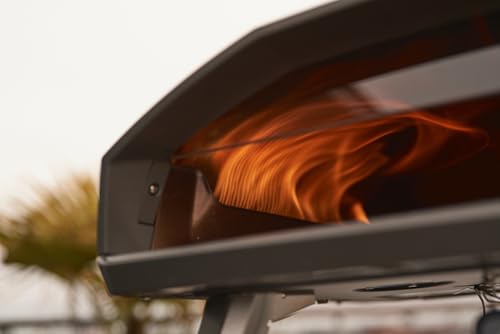 Image of Ooni Koda 2 Max Propane Gas Pizza Oven - 24 inch Propane Powered Outdoor Oven with 28 mBar Regulator and Gas Hose, Large Propane Pizza Oven - Black